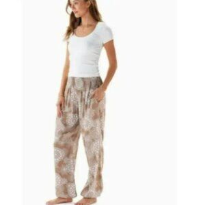 NWT: Lotus and Luna Harem Pants Caramel Boho Fall Travel Lounge